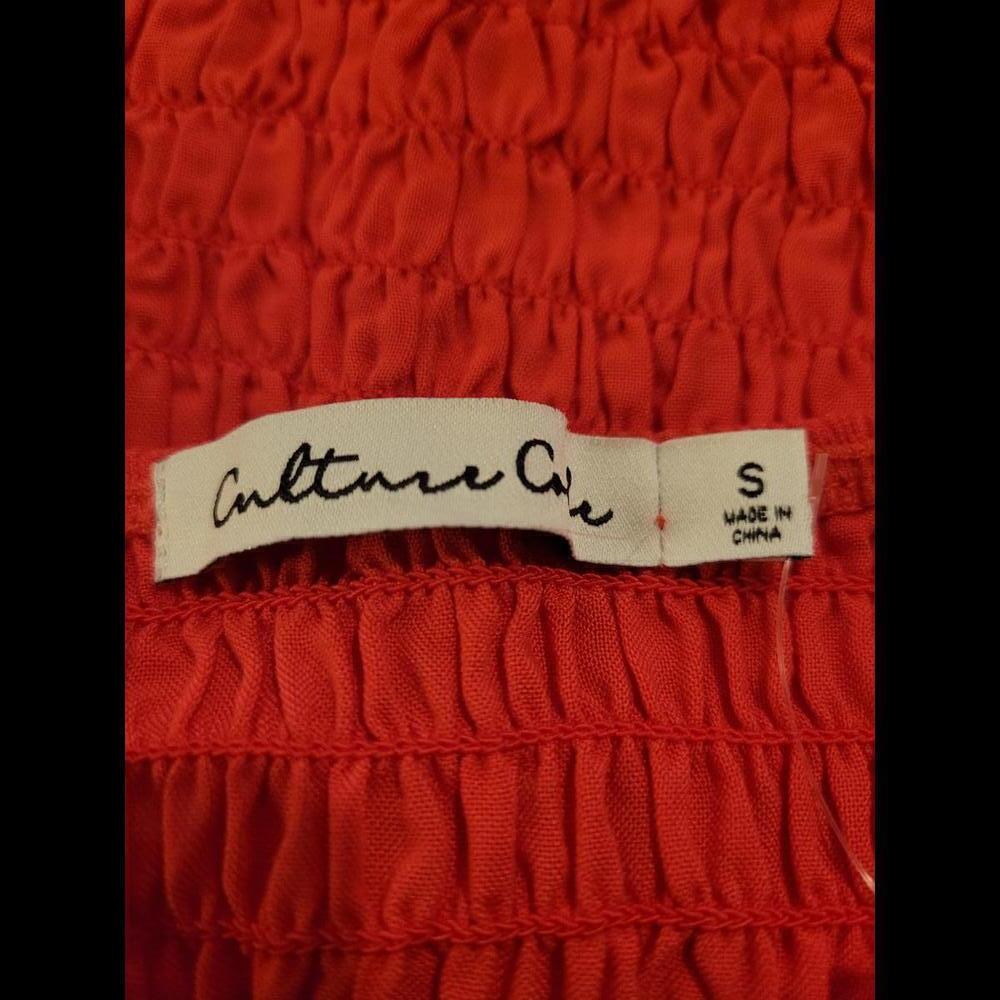 NWT Culture Code red tiered midi dress - Picture 4 of 5